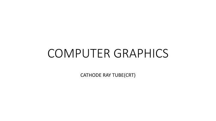 computer graphics