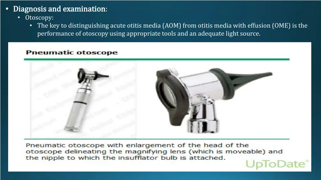 diagnosis and examination otoscopy