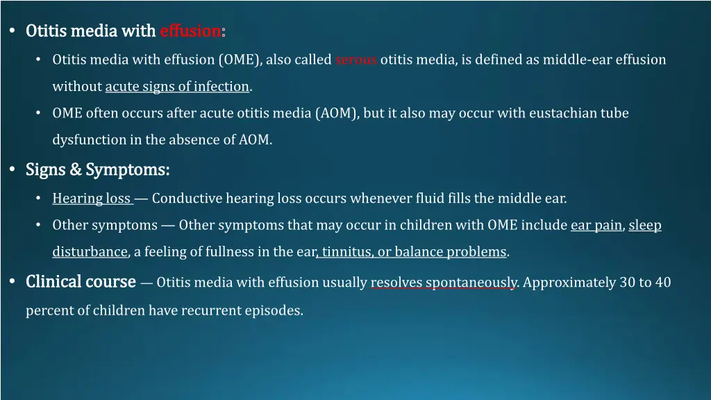 otitis media with effusion