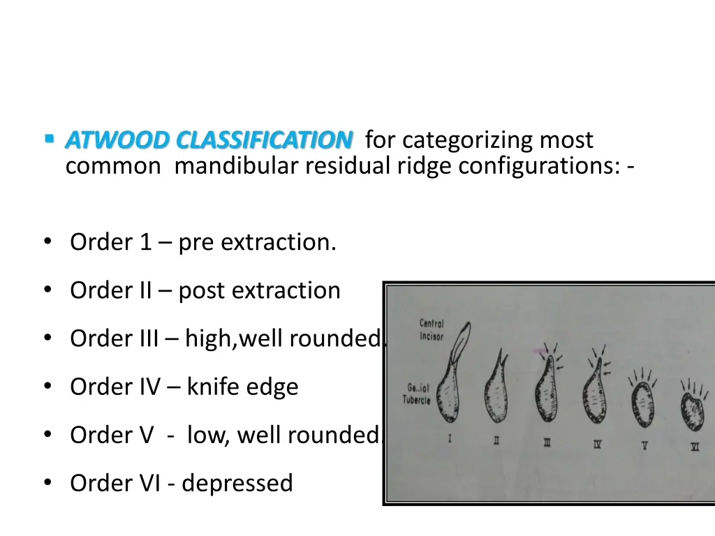 atwood classification for categorizing most