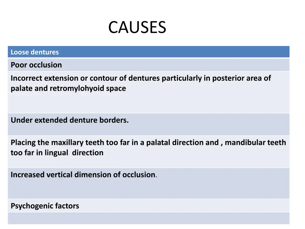 causes