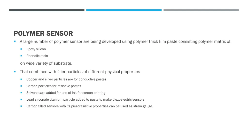 polymer sensor a large number of polymer sensor