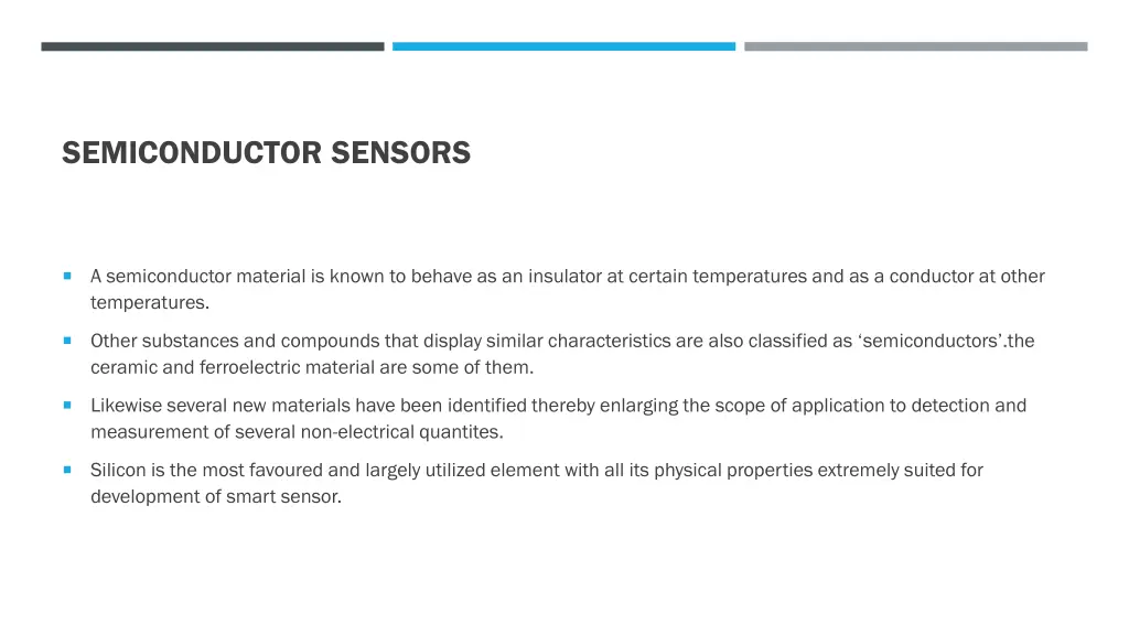 semiconductor sensors