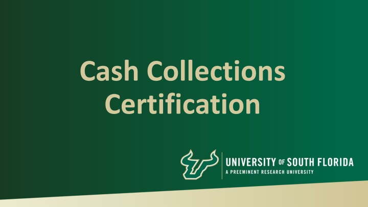 cash collections certification