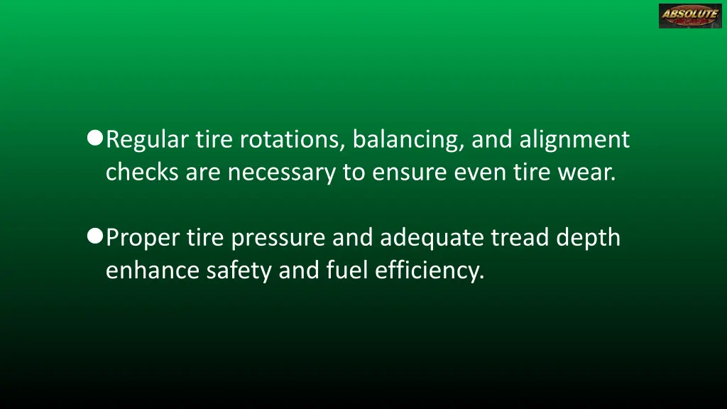 regular tire rotations balancing and alignment