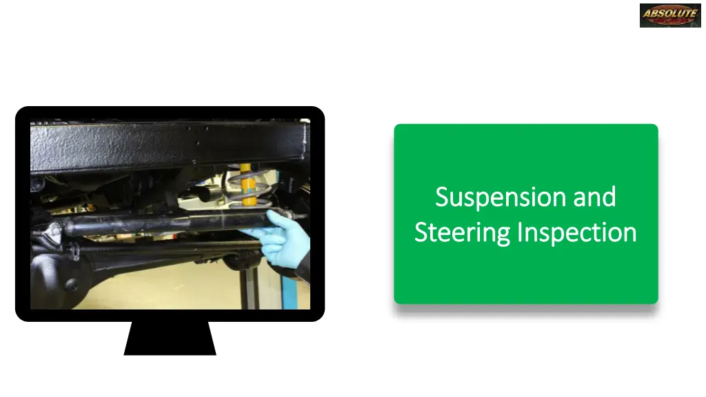 suspension and suspension and steering inspection