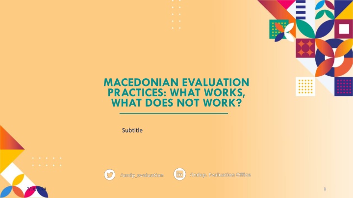 macedonian evaluation practices what works what