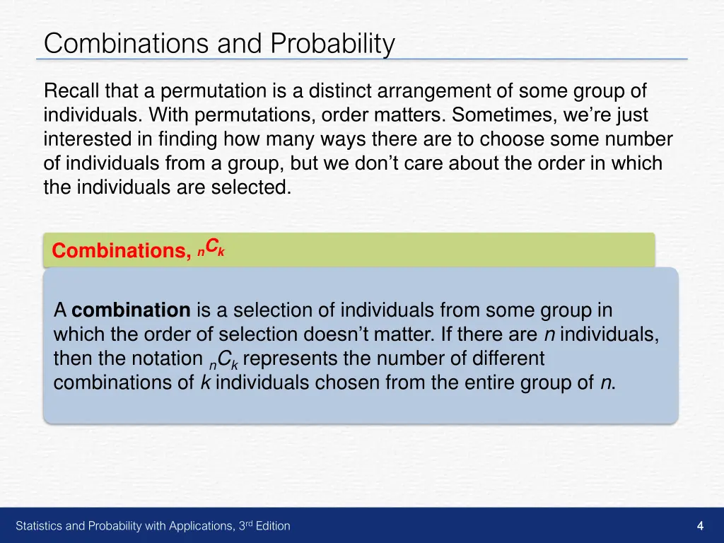 combinations and probability 1