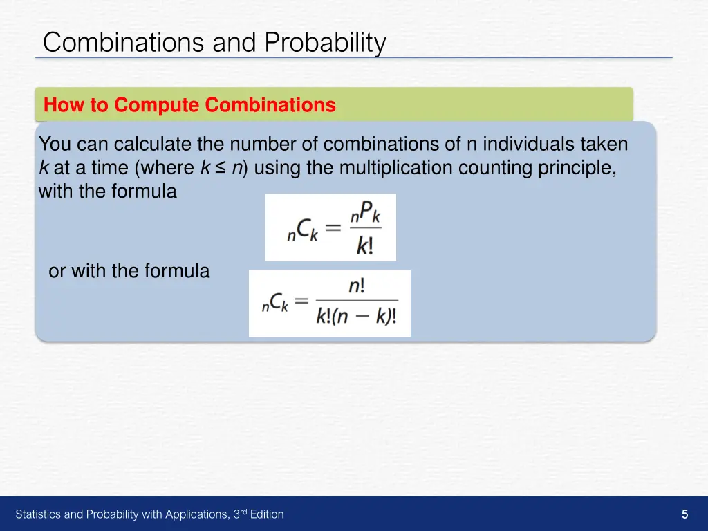 combinations and probability 2