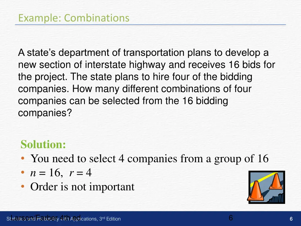 example combinations