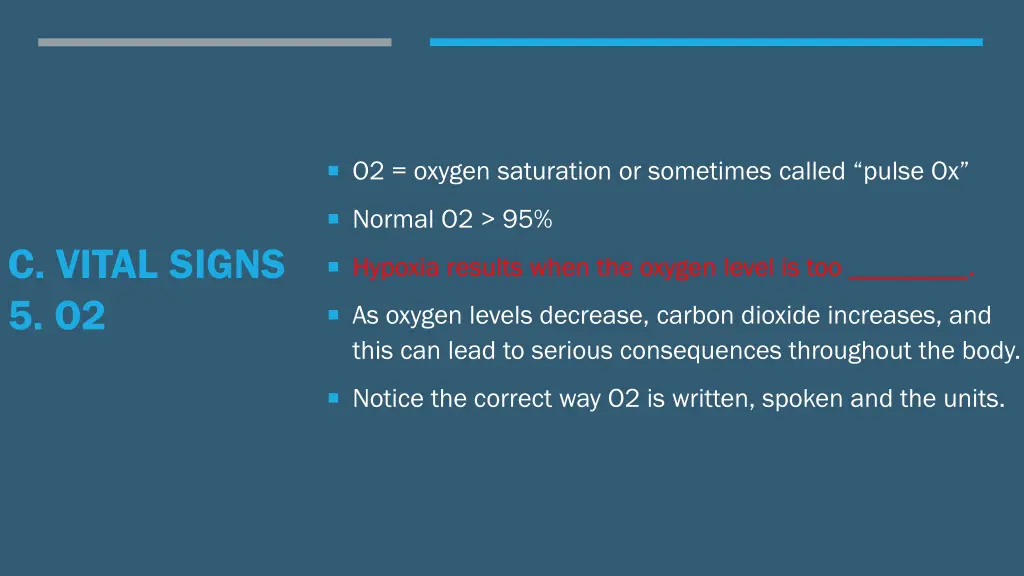 o2 oxygen saturation or sometimes called pulse ox