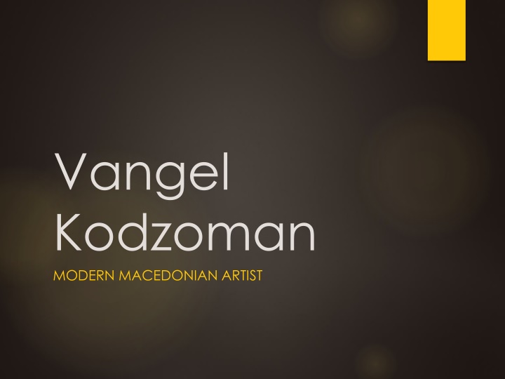 vangel kodzoman modern macedonian artist