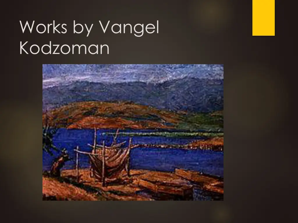 works by vangel kodzoman