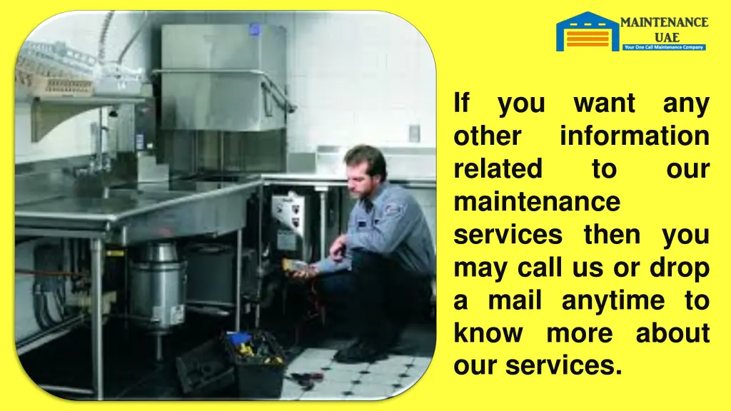 if other related maintenance services then