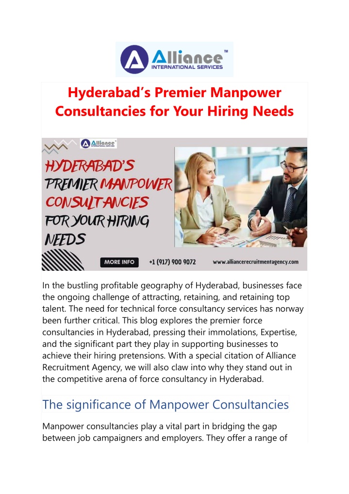 hyderabad s premier manpower consultancies