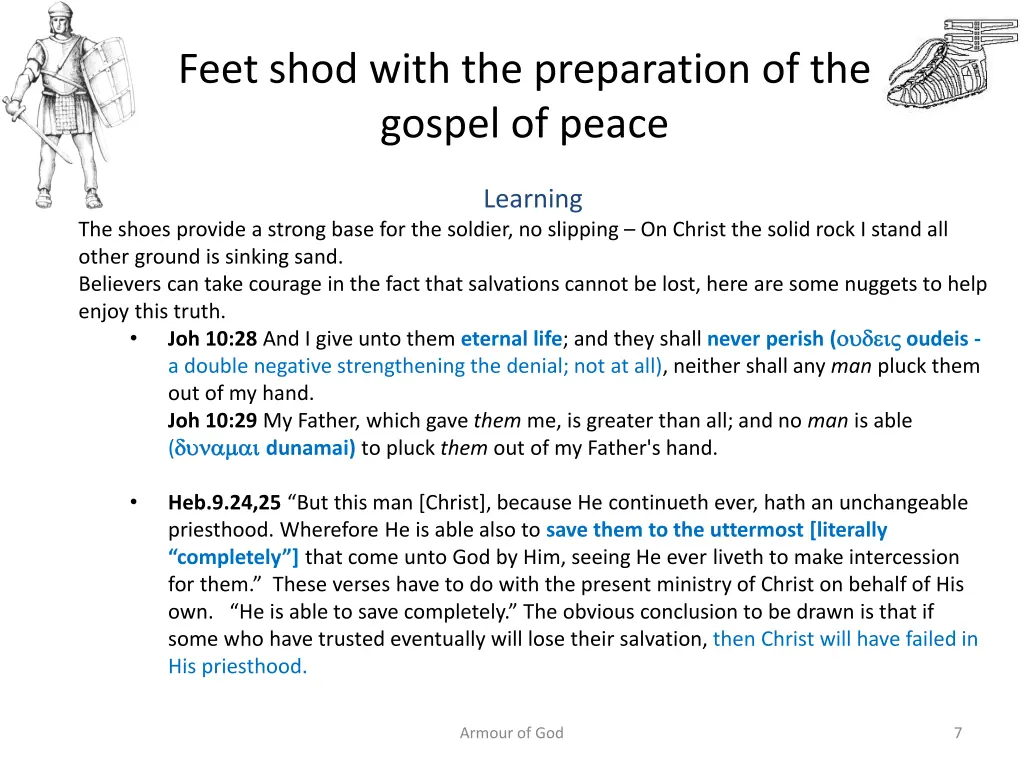 feet shod with the preparation of the gospel 1