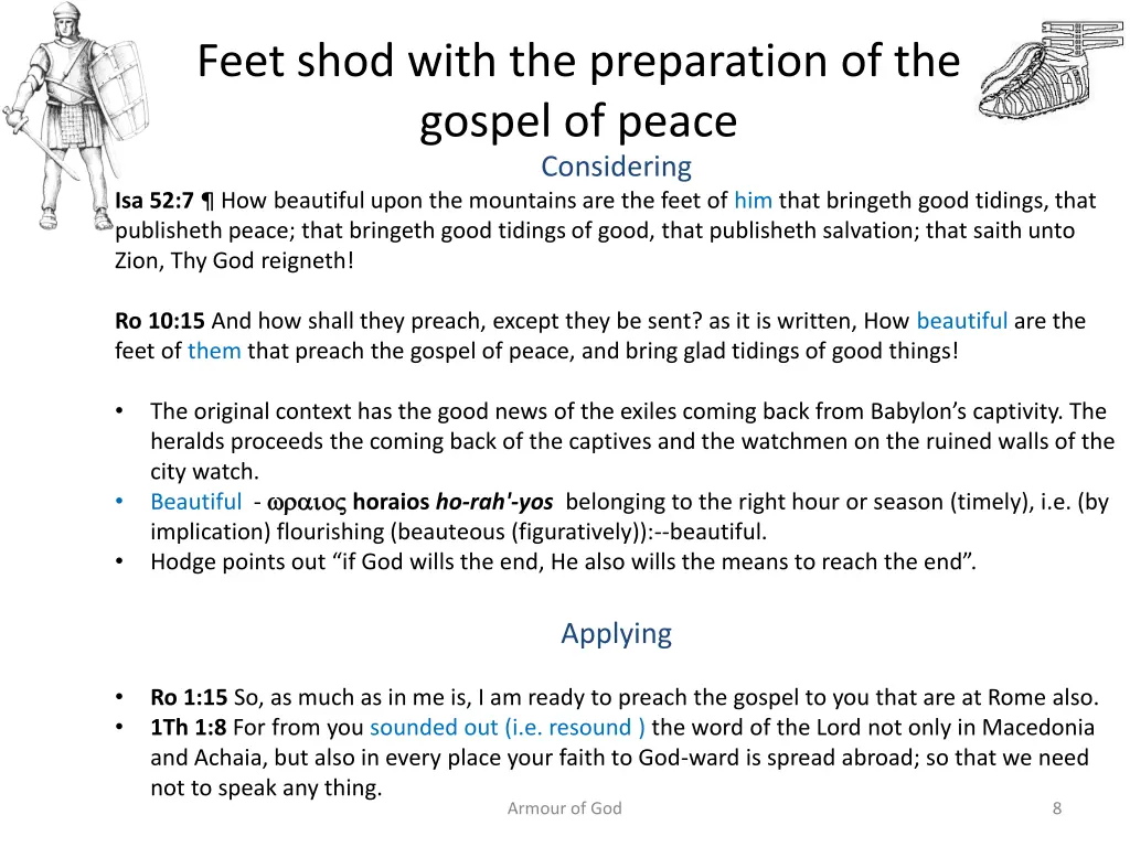 feet shod with the preparation of the gospel 2