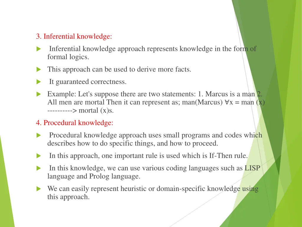 3 inferential knowledge