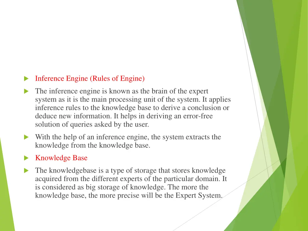 inference engine rules of engine