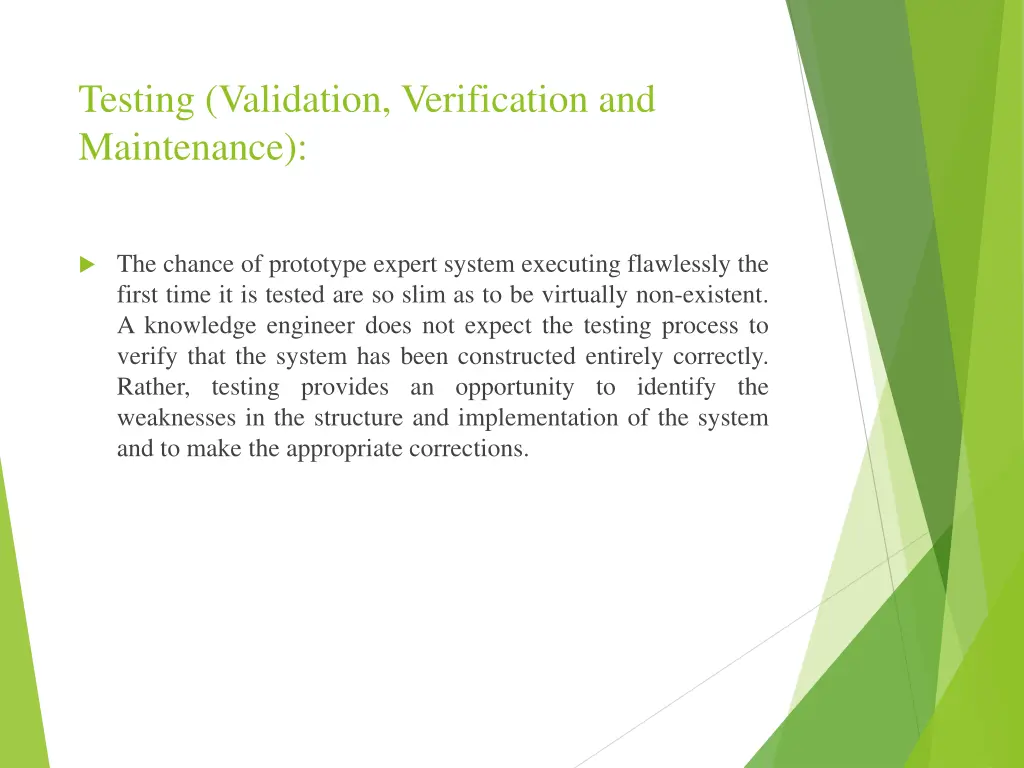 testing validation verification and maintenance