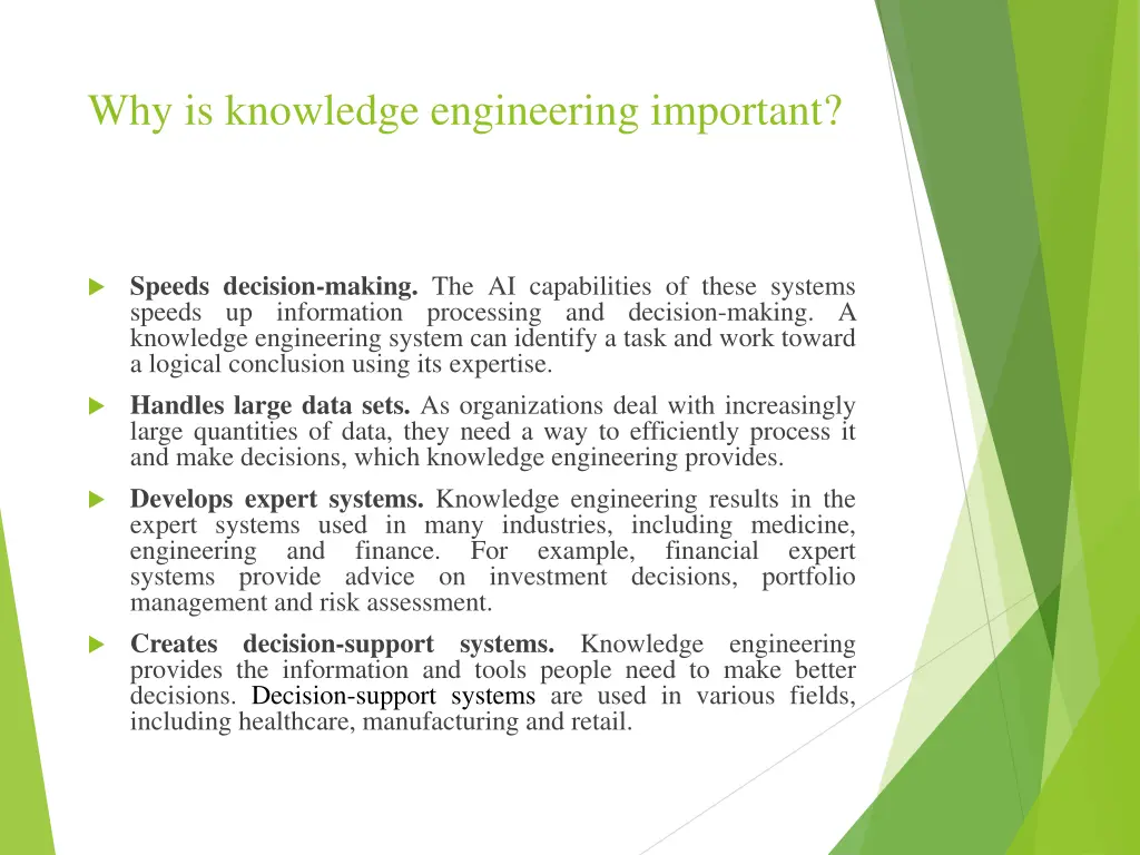 why is knowledge engineering important