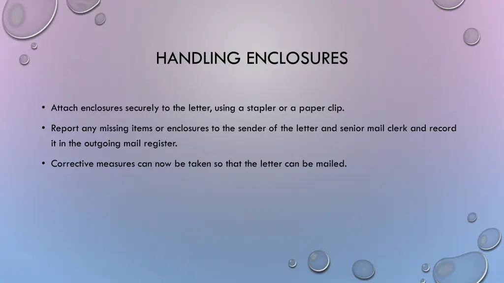 handling enclosures