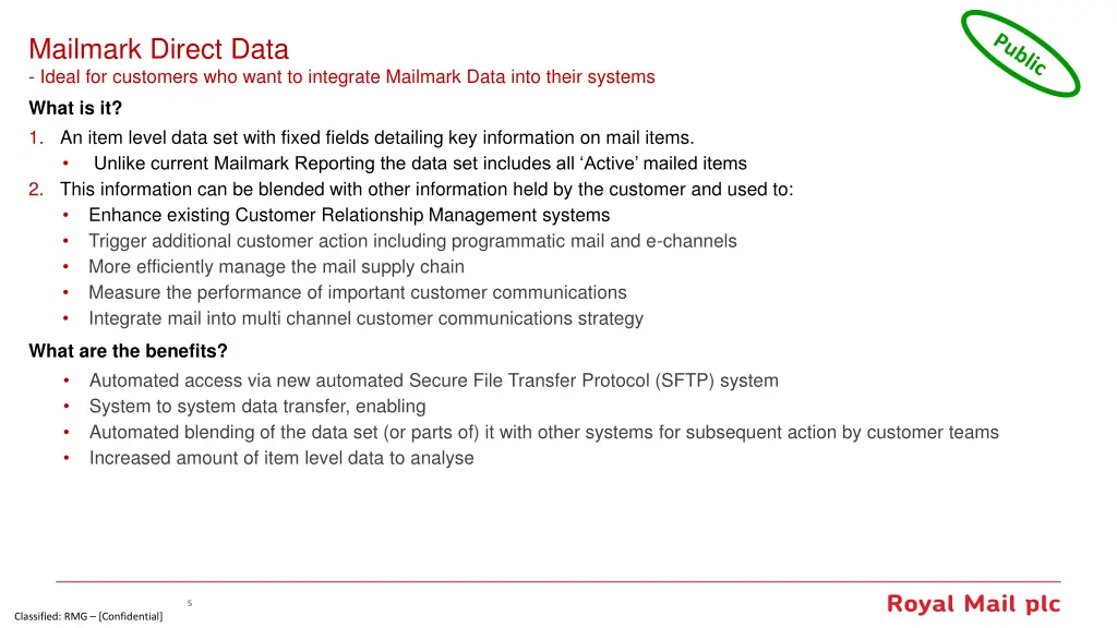 mailmark direct data ideal for customers who want