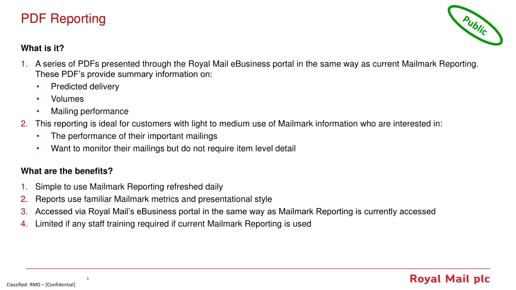 pdf reporting