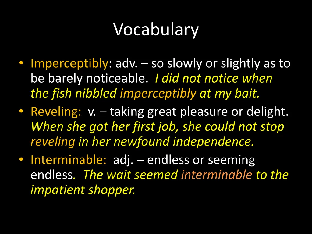 vocabulary 1