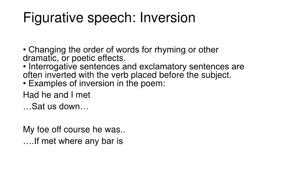 figurative speech inversion