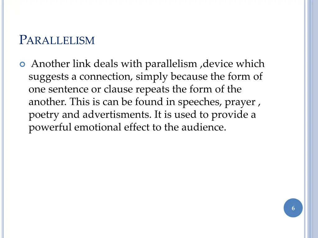 p arallelism