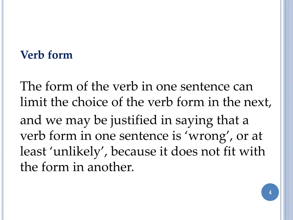 verb form