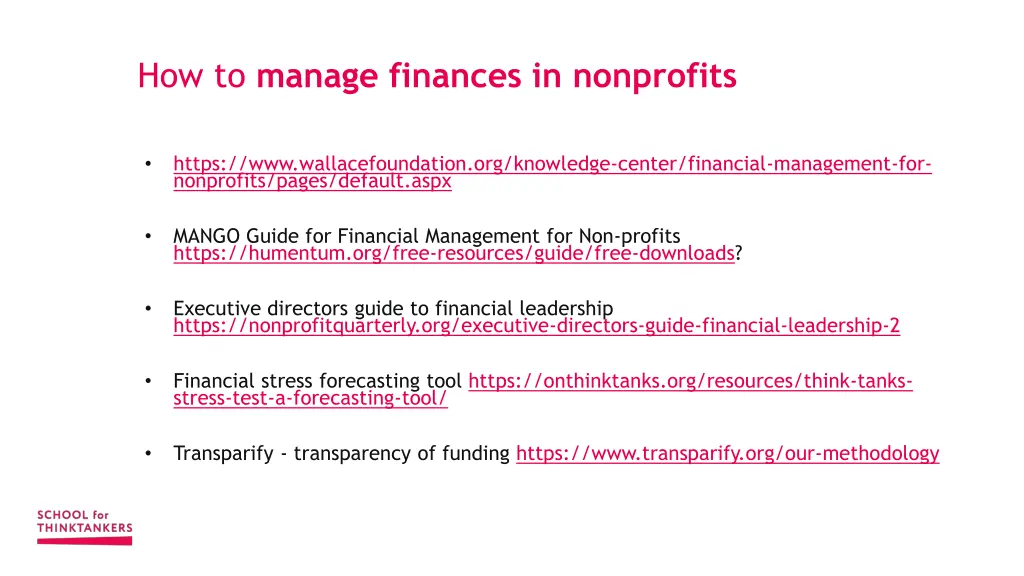 how to manage finances in nonprofits