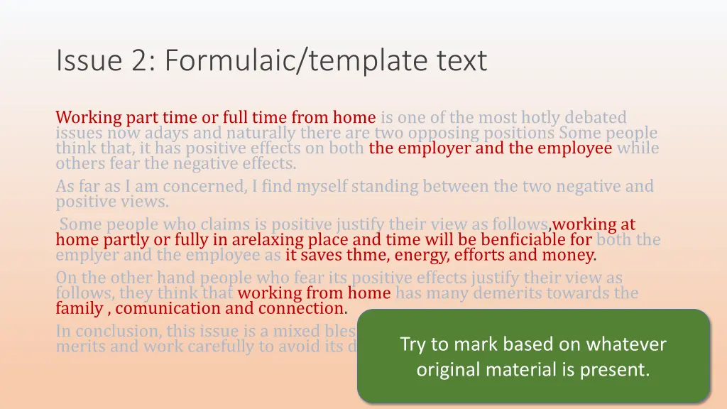 issue 2 formulaic template text 1