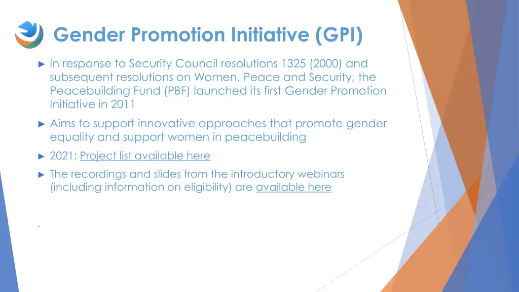 gender promotion initiative gpi