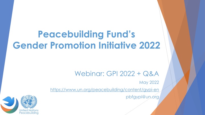 peacebuilding fund s gender promotion initiative