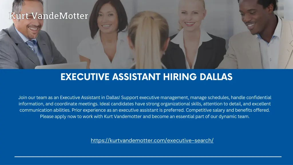 join our team as an executive assistant in dallas