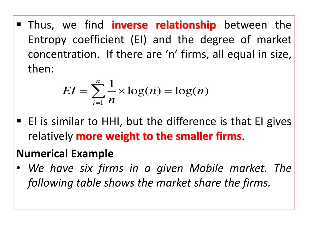 thus we find inverse relationship between