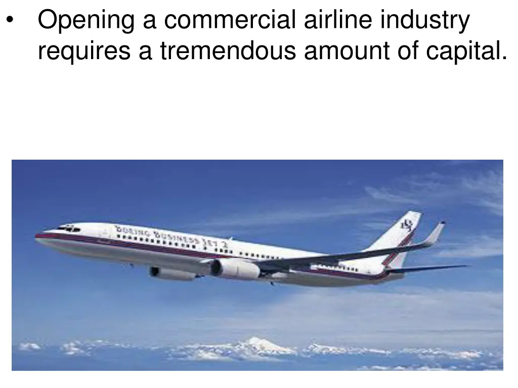 opening a commercial airline industry requires