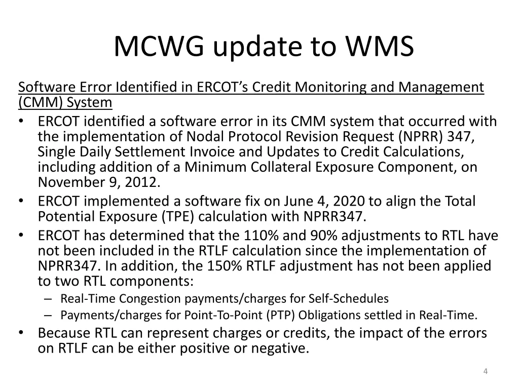 mcwg update to wms 1