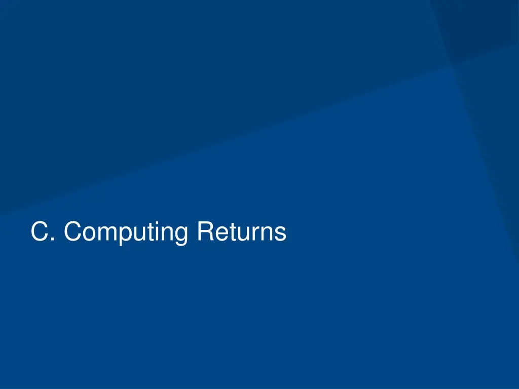 c computing returns