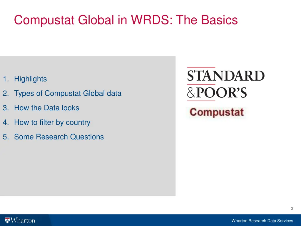 compustat global in wrds the basics