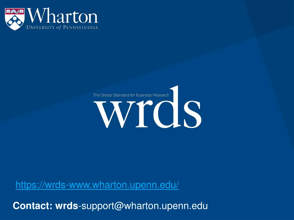 https wrds www wharton upenn edu