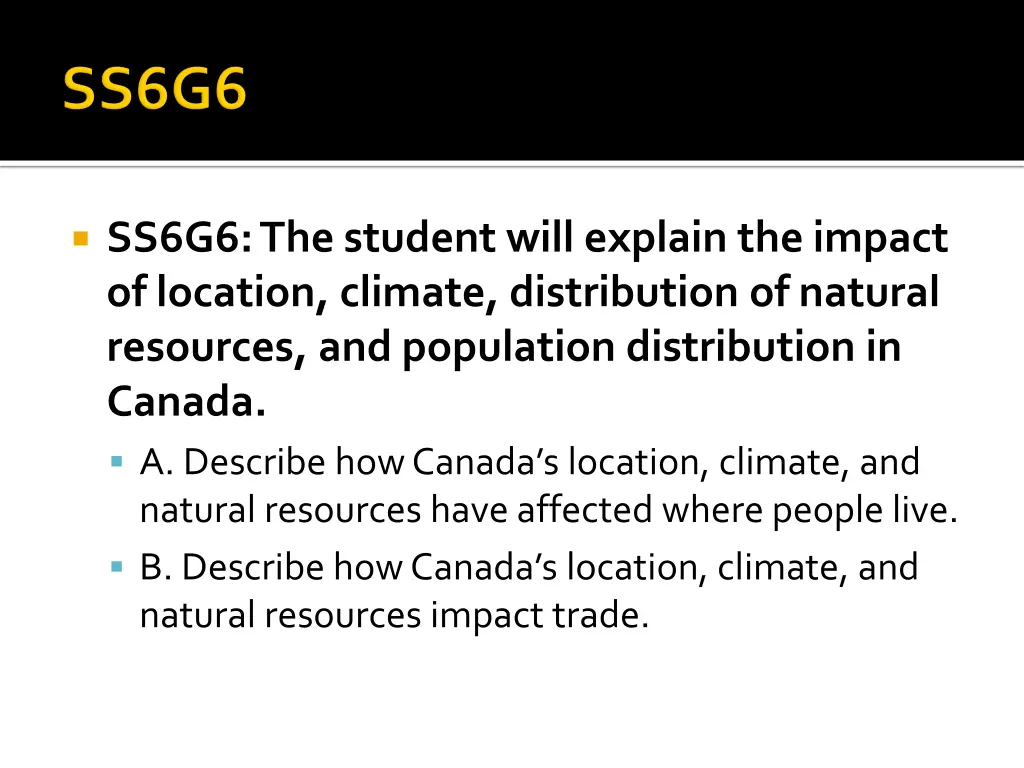 ss6g6 the student will explain the impact