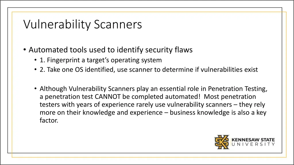 vulnerability scanners