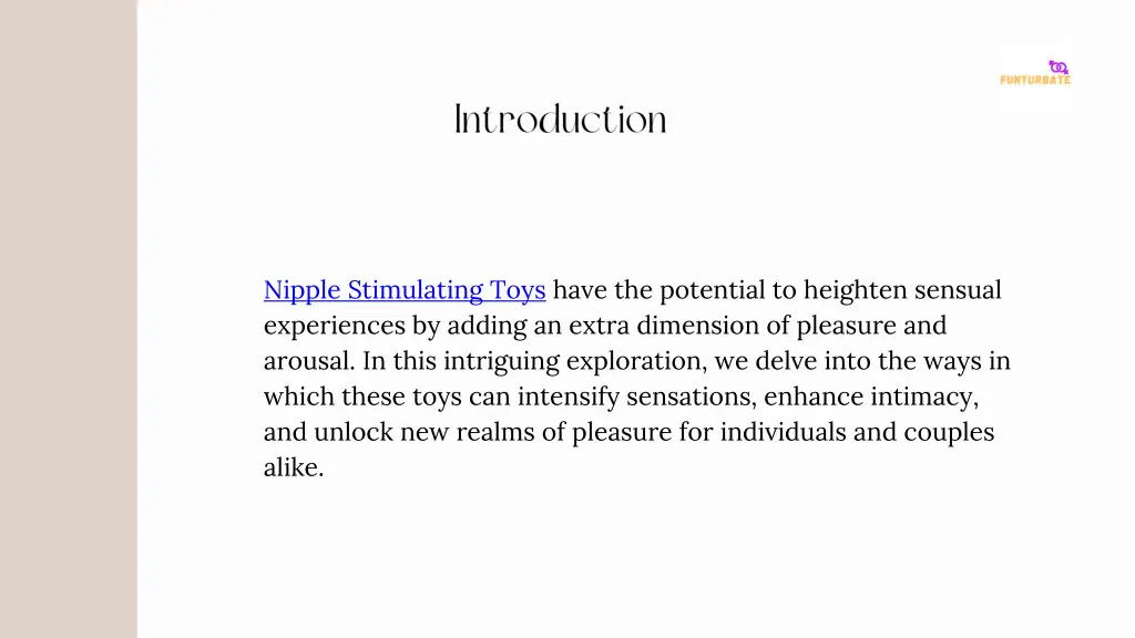 nipple stimulating toys have the potential