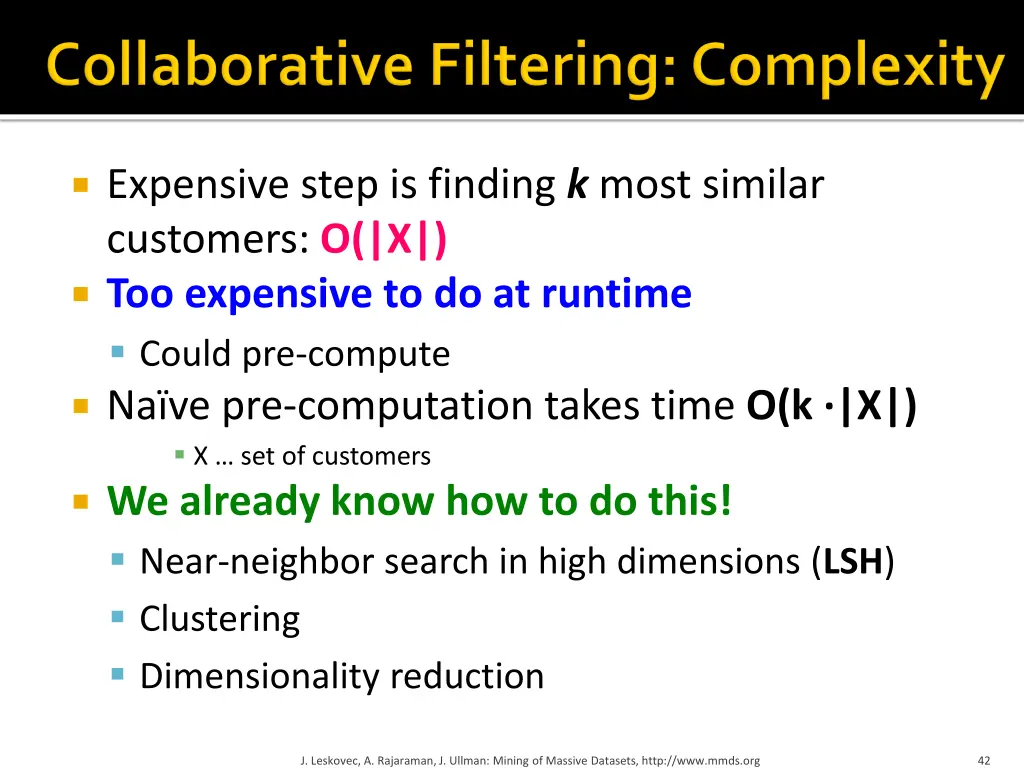 expensive step is finding k most similar