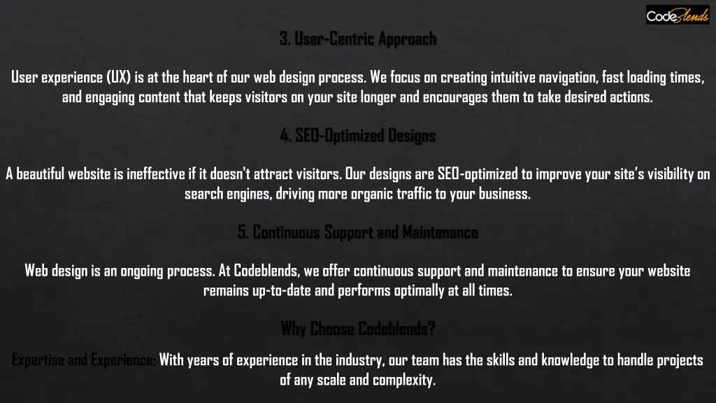 3 user centric approach