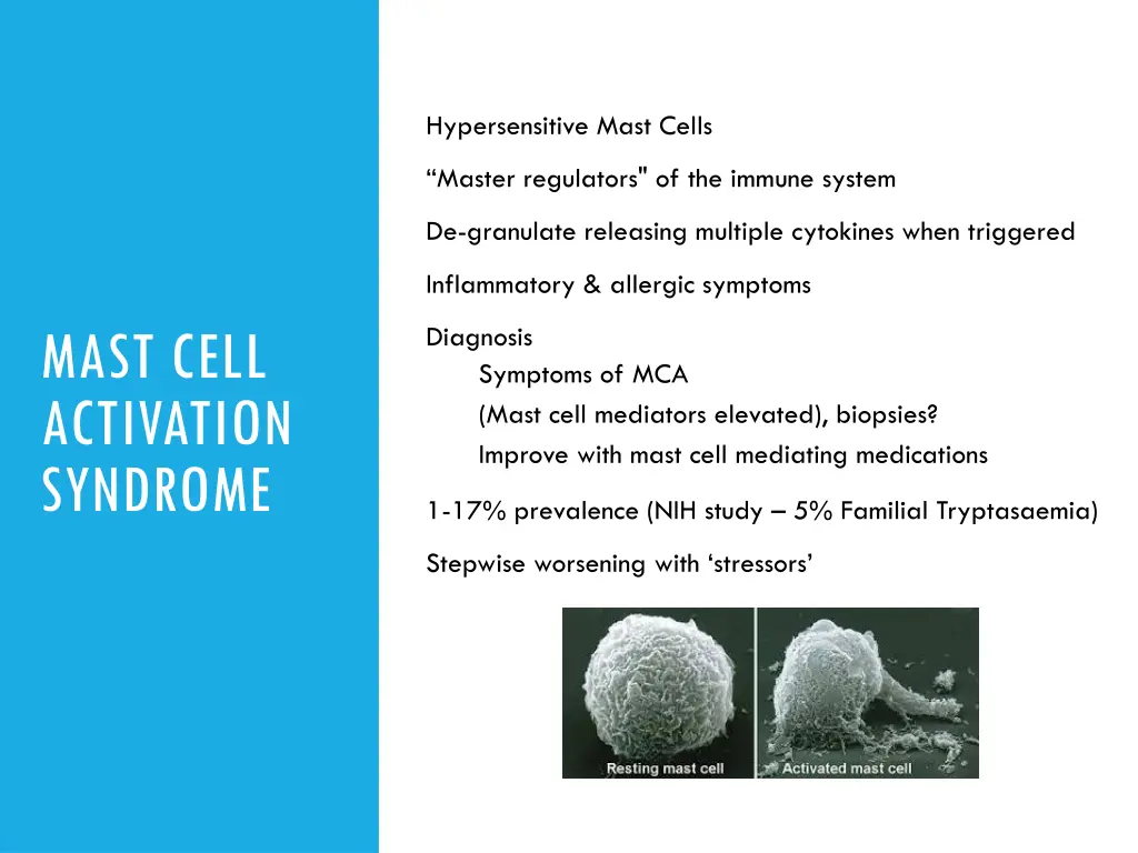 hypersensitive mast cells