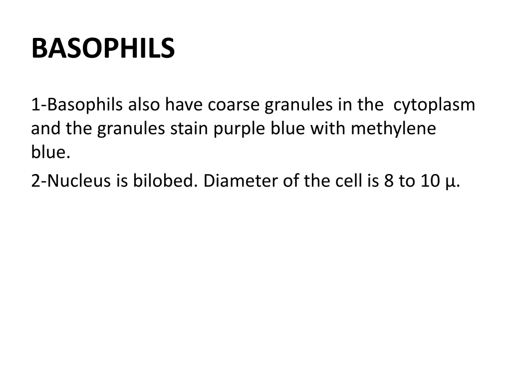 basophils